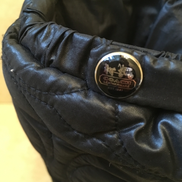 NEW COACH CANTINA QUILTED BOOTS IN BLACK size 6.5 - Picture 7 of 12